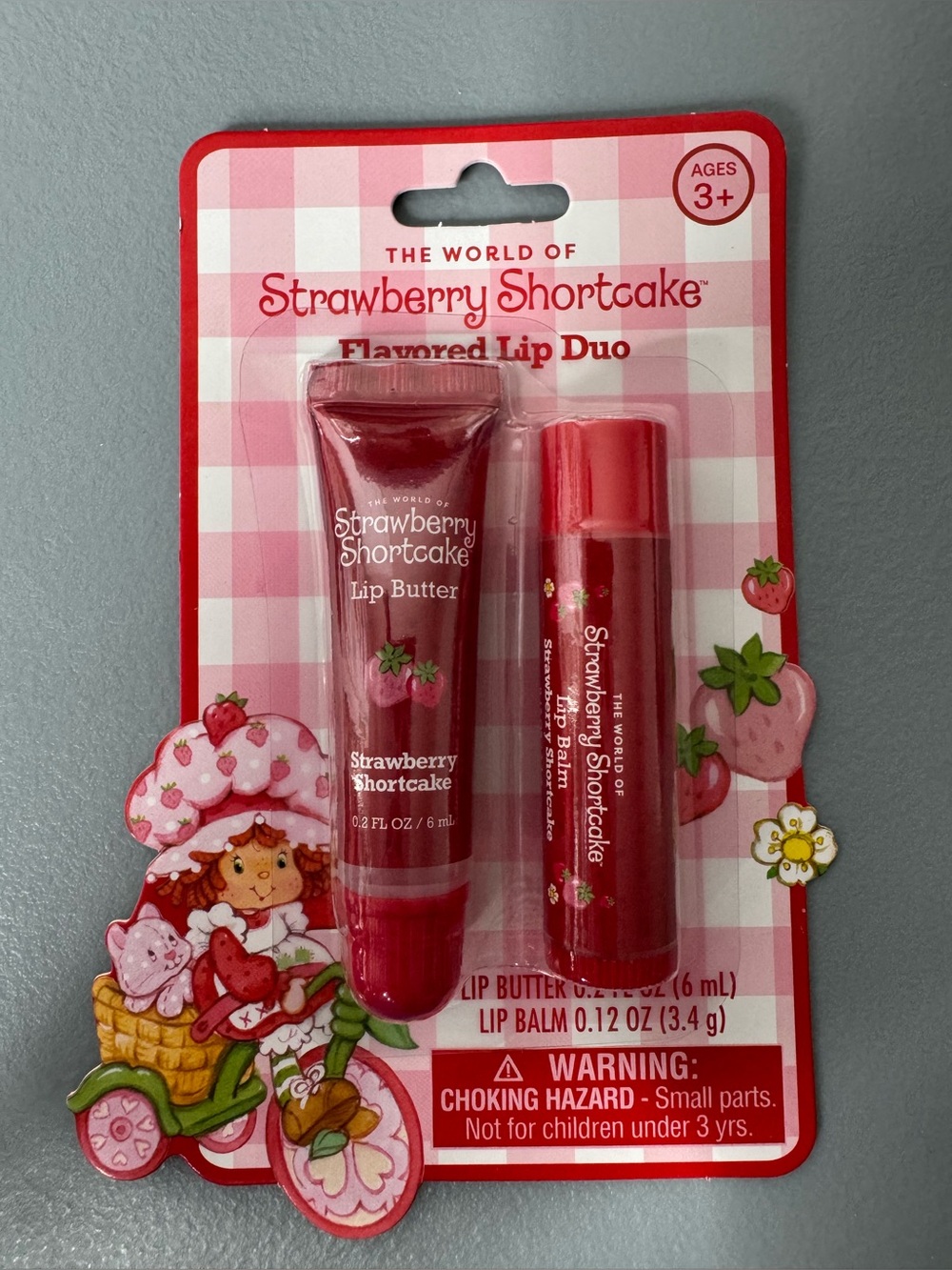 Strawberry Shortcake Red Flavored Lip Duo - Lip Butter & Lip Balm 2ct